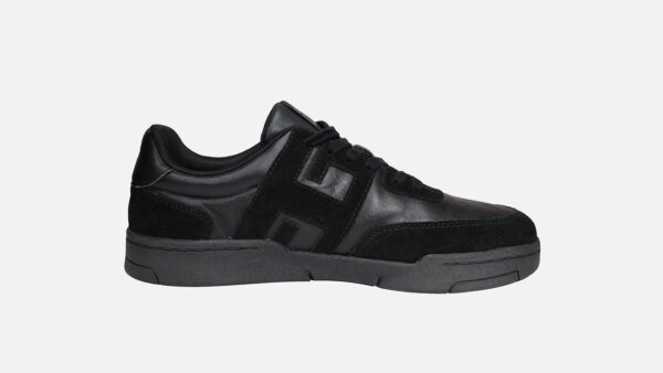 Guchikilous-Mens-Black- Leather-Sneaker