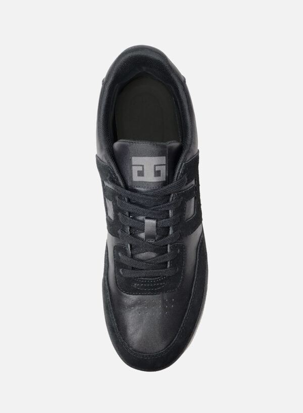 Guchikilous-Mens-Black- Leather-Sneaker