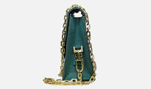Sapphi Leather Handbag Green - Image 2